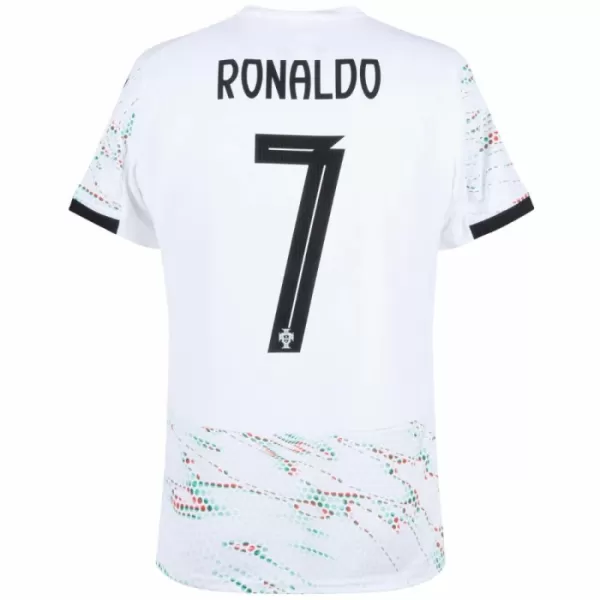 Günstige Portugal Ronaldo 7 Kindertrikot Auswärts 2025 Kurzarm