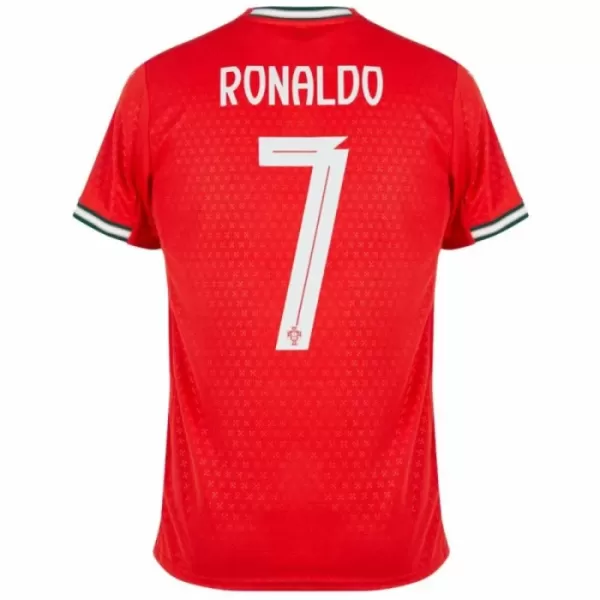 Günstige Portugal Ronaldo 7 Kindertrikot Heim 2025 Kurzarm