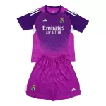 Günstige Real Madrid Torwart Kindertrikot 2025/26 Kurzarm Lila
