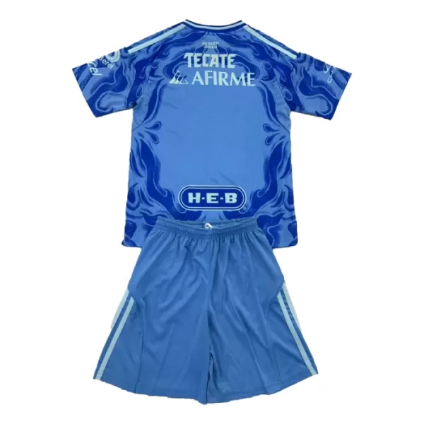 Günstige Tigres UANL Kindertrikot Auswärts 2025/26 Kurzarm