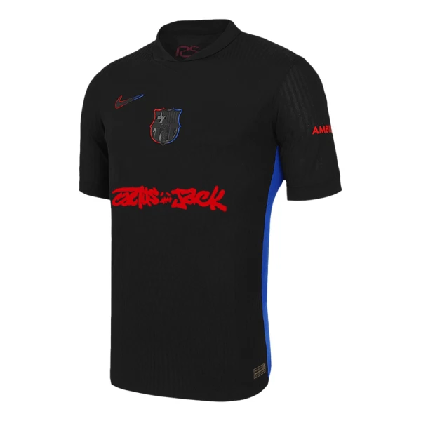 Günstige FC Barcelona x Travis Scott Herrentrikot Auswärts 2024/25 Kurzarm