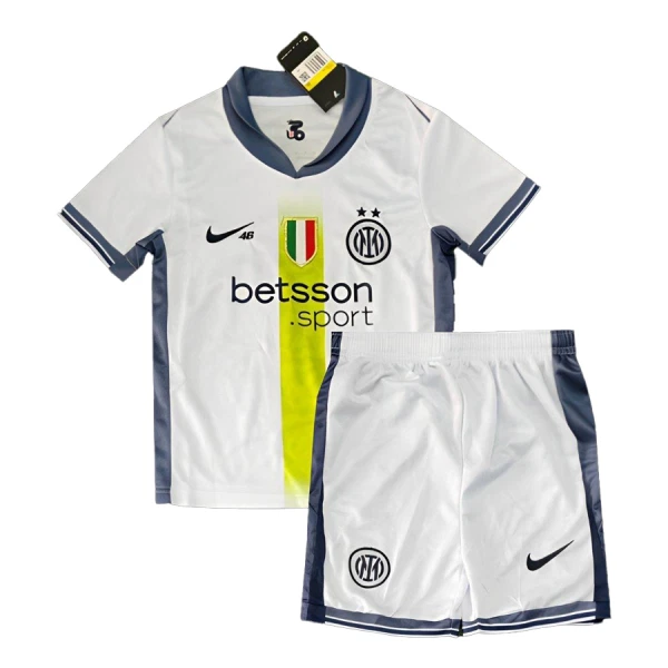 Günstige Inter Mailand x Valentino Rossi Kindertrikot Auswärts 2024/25 Kurzarm Günstige Inter Mailand x Valentino Rossi Kindertrikot Auswärts 2024/25 Kurzarm