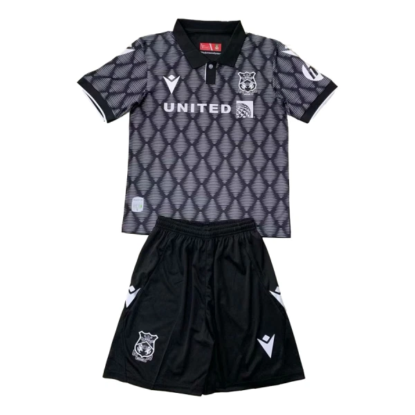 Günstige Wrexham Kindertrikot Auswärts 2024/25 Kurzarm