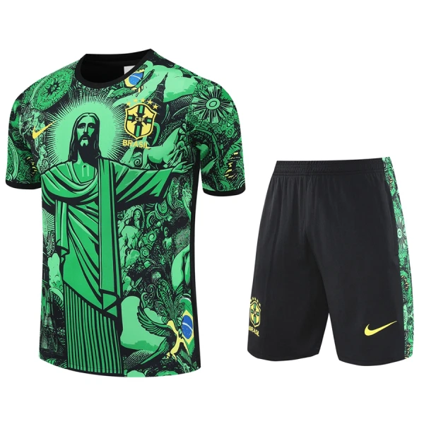 Günstige Brasilien Kindertrikot 2024/25 Kurzarm Grüne - Speziell Günstige Brasilien Kindertrikot 2024/25 Kurzarm Grüne - Speziell