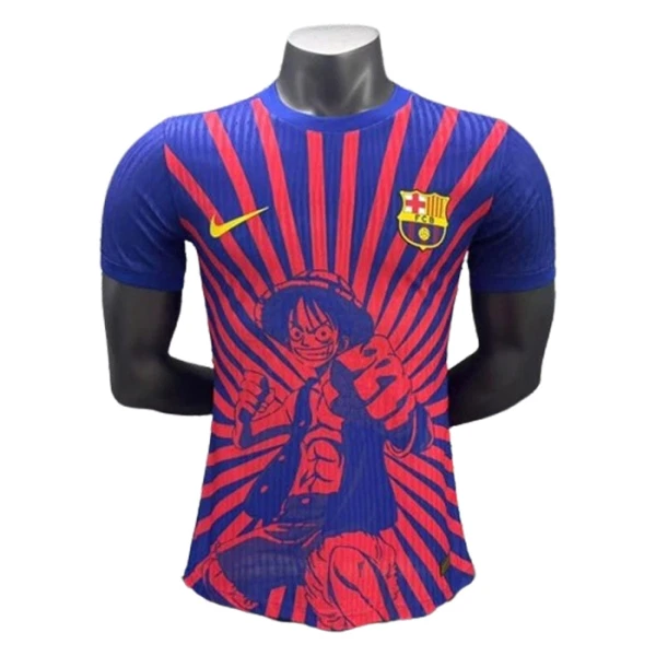 Günstige FC Barcelona x Luffy Herrentrikot 2024/25 Kurzarm - Speziell Günstige FC Barcelona x Luffy Herrentrikot 2024/25 Kurzarm - Speziell
