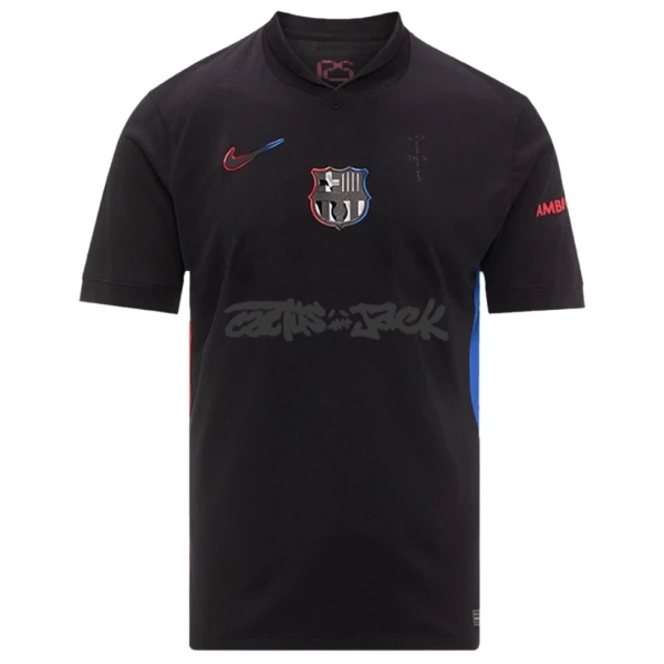 Günstige FC Barcelona x Travis Scott Herrentrikot Auswärts 2024/25 Kurzarm