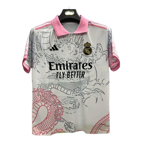 Günstige Real Madrid Dragon Herrentrikot 2025/26 Kurzarm Weiße Günstige Real Madrid Dragon Herrentrikot 2025/26 Kurzarm Weiße