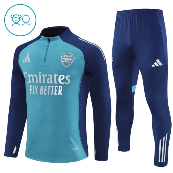 Arsenal Trainingspullover Kinder 2025/26 Viertelreißverschluss Blaue Arsenal Trainingspullover Kinder 2025/26 Viertelreißverschluss Blaue
