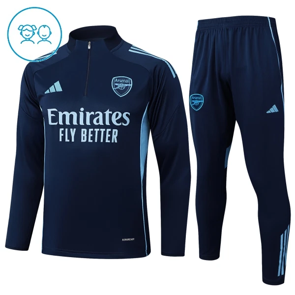 Arsenal Trainingspullover Kinder 2025/26 Viertelreißverschluss Navy Arsenal Trainingspullover Kinder 2025/26 Viertelreißverschluss Navy