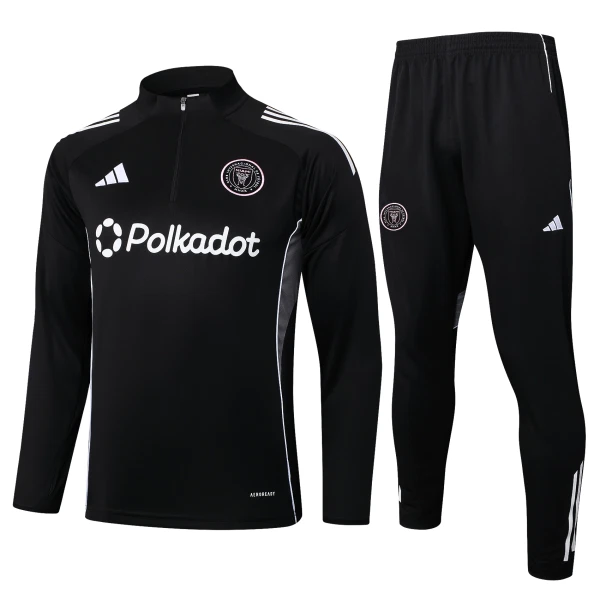 Inter Miami CF Trainingspullover 2025/26 Viertelreißverschluss Schwarze Inter Miami CF Trainingspullover 2025/26 Viertelreißverschluss Schwarze