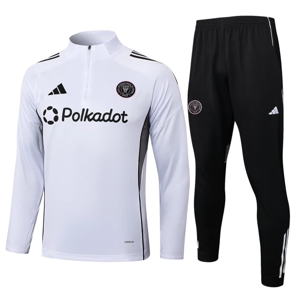 Inter Miami CF Trainingspullover 2025/26 Viertelreißverschluss Weiße Inter Miami CF Trainingspullover 2025/26 Viertelreißverschluss Weiße