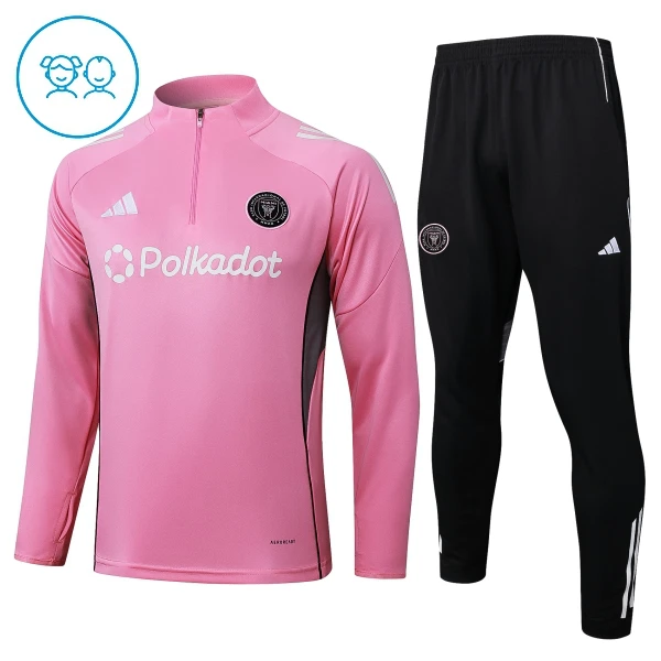 Inter Miami CF Trainingspullover Kinder 2025/26 Viertelreißverschluss Rosa Inter Miami CF Trainingspullover Kinder 2025/26 Viertelreißverschluss Rosa