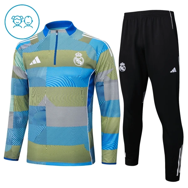 Real Madrid Trainingspullover Kinder 2025/26 Viertelreißverschluss Real Madrid Trainingspullover Kinder 2025/26 Viertelreißverschluss