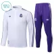 Real Madrid Trainingspullover Kinder 2025/26 Viertelreißverschluss Weiße Real Madrid Trainingspullover Kinder 2025/26 Viertelreißverschluss Weiße
