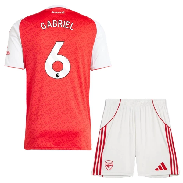 Günstige Arsenal Gabriel 6 Kindertrikot Heim 2025/26 Kurzarm Günstige Arsenal Gabriel 6 Kindertrikot Heim 2025/26 Kurzarm