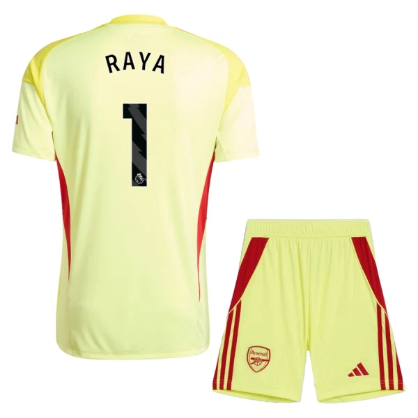 Günstige Arsenal RAYA 1 Torwart Kindertrikot 2025/26 Kurzarm Günstige Arsenal RAYA 1 Torwart Kindertrikot 2025/26 Kurzarm