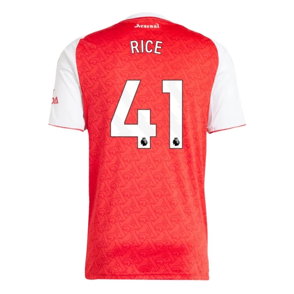 Günstige Arsenal Rice 41 Herrentrikot Heim 2025/26 Kurzarm Günstige Arsenal Rice 41 Herrentrikot Heim 2025/26 Kurzarm