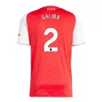 Günstige Arsenal Saliba 2 Herrentrikot Heim 2025/26 Kurzarm