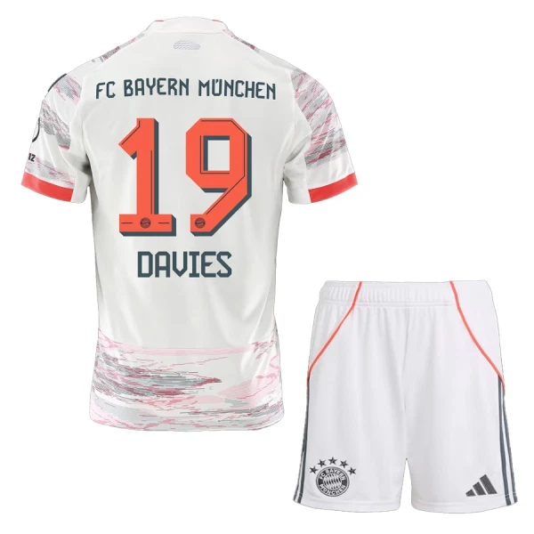 Günstige FC Bayern München Alphonso Davies 19 Kindertrikot Auswärts 2025/26 Kurzarm Günstige FC Bayern München Alphonso Davies 19 Kindertrikot Auswärts 2025/26 Kurzarm