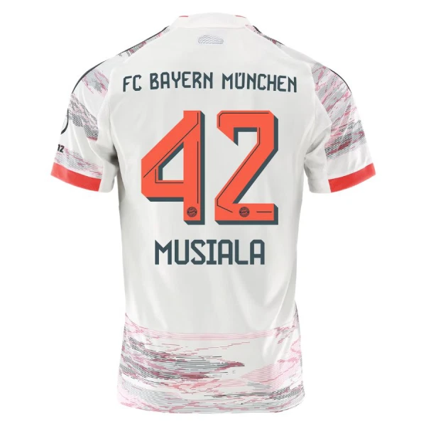 Günstige FC Bayern München Jamal Musiala 42 Herrentrikot Auswärts 2025/26 Kurzarm
