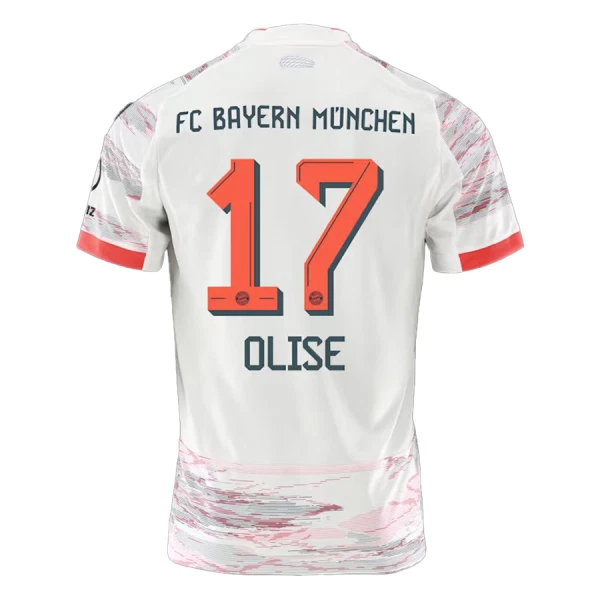 Günstige FC Bayern München Olise 17 Kindertrikot Auswärts 2025/26 Kurzarm