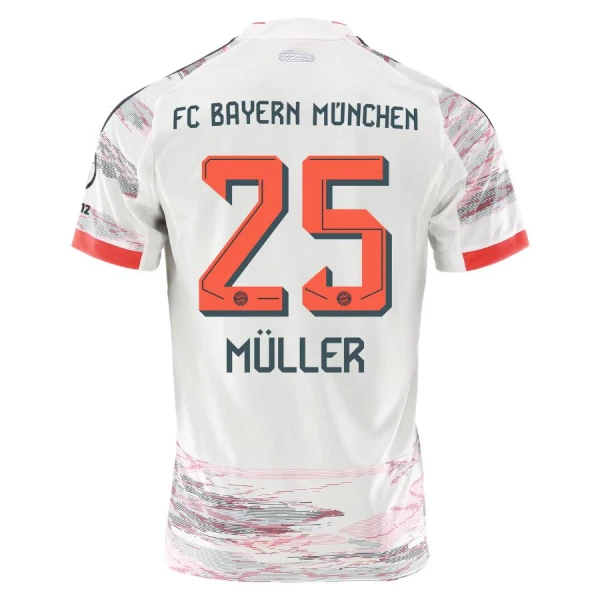 Günstige FC Bayern München Thomas Muller 25 Herrentrikot Auswärts 2025/26 Kurzarm Günstige FC Bayern München Thomas Muller 25 Herrentrikot Auswärts 2025/26 Kurzarm
