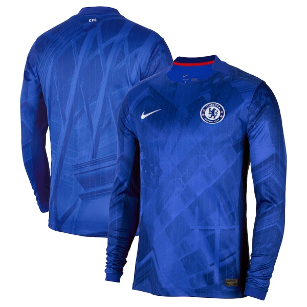 Günstige Chelsea Herrentrikot Heim 2025/26 Langarm
