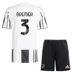Günstige Juventus Turin Bremer 3 Kindertrikot Heim 2025/26 Kurzarm