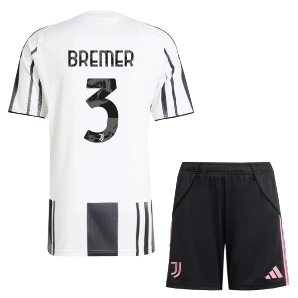 Günstige Juventus Turin Bremer 3 Kindertrikot Heim 2025/26 Kurzarm Günstige Juventus Turin Bremer 3 Kindertrikot Heim 2025/26 Kurzarm
