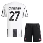 Günstige Juventus Turin Cambiaso 27 Kindertrikot Heim 2025/26 Kurzarm