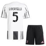 Günstige Juventus Turin Locatelli 5 Kindertrikot Heim 2025/26 Kurzarm