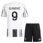 Günstige Juventus Turin Vlahovic 9 Kindertrikot Heim 2025/26 Kurzarm