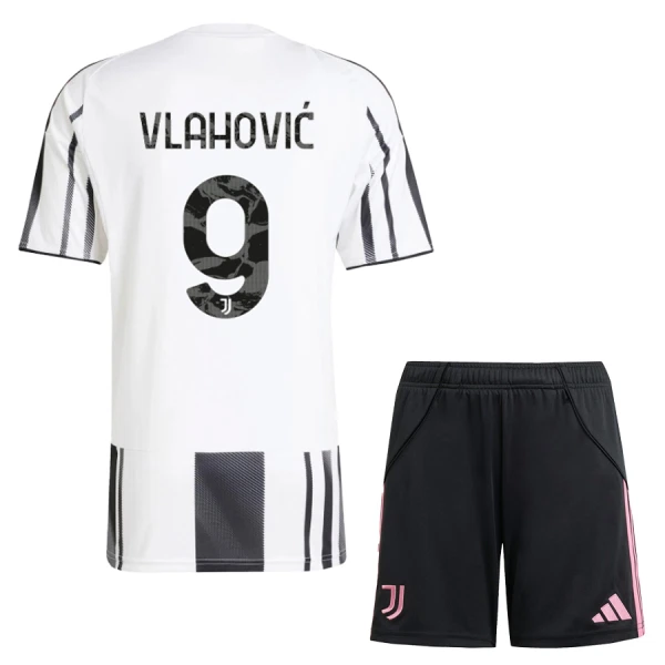 Günstige Juventus Turin Vlahovic 9 Kindertrikot Heim 2025/26 Kurzarm Günstige Juventus Turin Vlahovic 9 Kindertrikot Heim 2025/26 Kurzarm