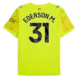Günstige Manchester City Ederson M. 31 Torwart Herrentrikot 2025/26 Kurzarm Gelbe Günstige Manchester City Ederson M. 31 Torwart Herrentrikot 2025/26 Kurzarm Gelbe
