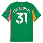 Günstige Manchester City Ederson M. 31 Torwart Herrentrikot 2025/26 Kurzarm Grüne