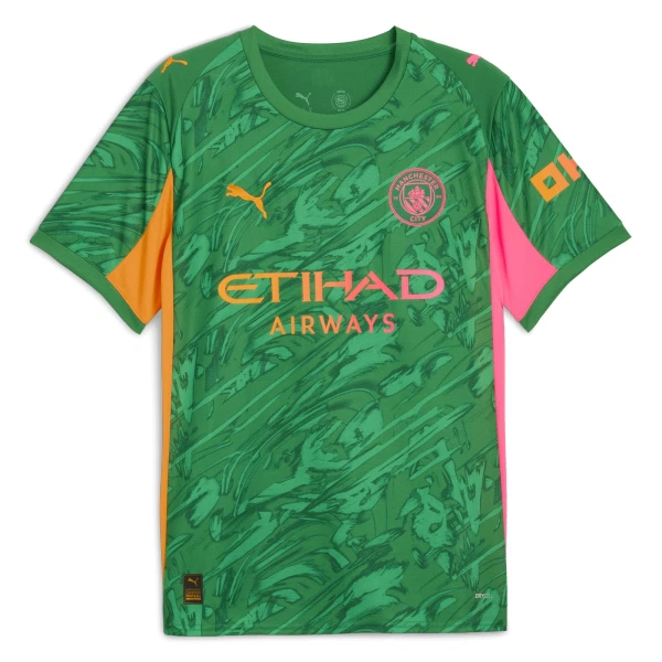 Günstige Manchester City Ederson M. 31 Torwart Herrentrikot 2025/26 Kurzarm Grüne