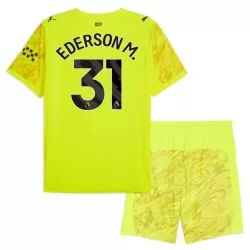 Günstige Manchester City Ederson M. 31 Torwart Kindertrikot 2025/26 Kurzarm Gelbe Günstige Manchester City Ederson M. 31 Torwart Kindertrikot 2025/26 Kurzarm Gelbe