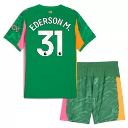 Günstige Manchester City Ederson M. 31 Torwart Kindertrikot 2025/26 Kurzarm Grüne Günstige Manchester City Ederson M. 31 Torwart Kindertrikot 2025/26 Kurzarm Grüne