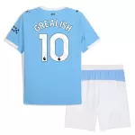 Günstige Manchester City Grealish 10 Kindertrikot Heim 2025/26 Kurzarm