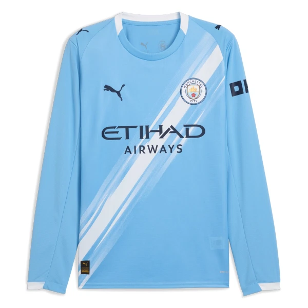 Günstige Manchester City Herrentrikot Heim 2025/26 Langarm Günstige Manchester City Herrentrikot Heim 2025/26 Langarm