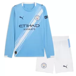 Günstige Manchester City Kindertrikot Heim 2025/26 Langarm