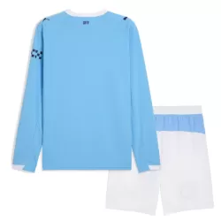 Günstige Manchester City Kindertrikot Heim 2025/26 Langarm