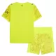 Günstige Manchester City Torwart Kindertrikot 2025/26 Kurzarm Gelbe
