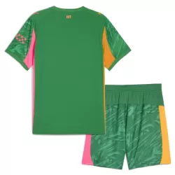 Günstige Manchester City Torwart Kindertrikot 2025/26 Kurzarm Grüne