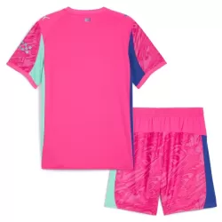 Günstige Manchester City Torwart Kindertrikot 2025/26 Kurzarm Rosa