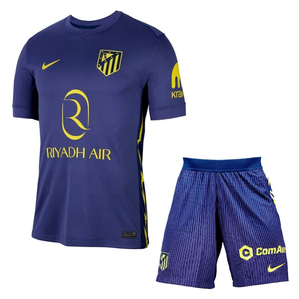Günstige Atlético Madrid Kindertrikot Auswärts 2025/26 Kurzarm Günstige Atlético Madrid Kindertrikot Auswärts 2025/26 Kurzarm