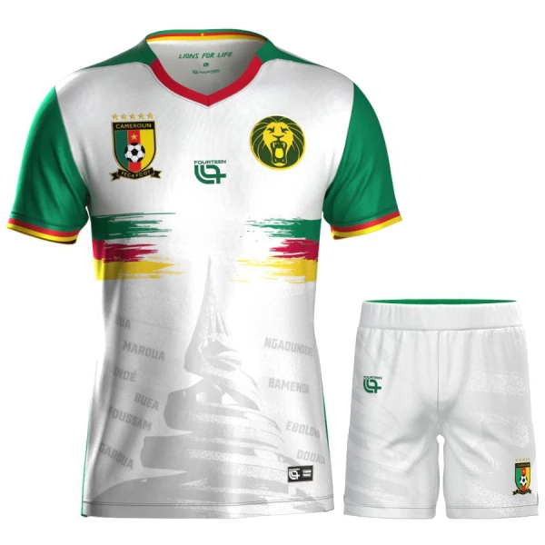 Günstige Kamerun Kindertrikot Ausweich 2025 Kurzarm Günstige Kamerun Kindertrikot Ausweich 2025 Kurzarm