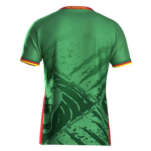 Günstige Kamerun Kindertrikot Heim 2025 Kurzarm