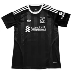 Günstige Liverpool Torwart Herrentrikot 2025/26 Kurzarm Schwarze Günstige Liverpool Torwart Herrentrikot 2025/26 Kurzarm Schwarze