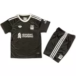 Günstige Liverpool Torwart Kindertrikot 2025/26 Kurzarm Schwarze